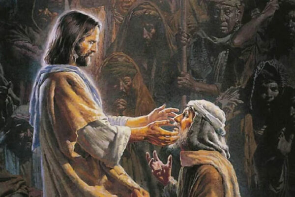 Jesus botar den blinde